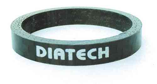 Dia-Compe Headset Spacers 1 1/8" Carbon with printed logo