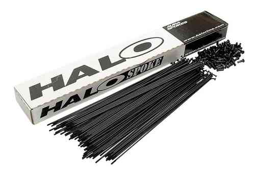Halo BMX Double Butted Spokes Black Anti-Scratch