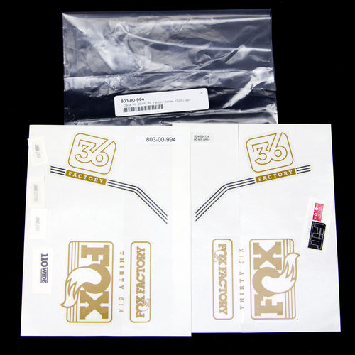 FOX Decal Kit: 2016, 36, Factory Series, Gold Logo