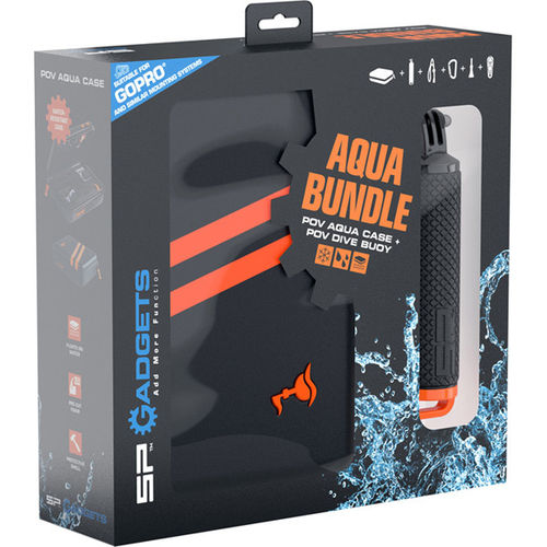 SP Gadgets Aqua Budle - Waterproof Case and POV Dive Buoy for Action Cameras