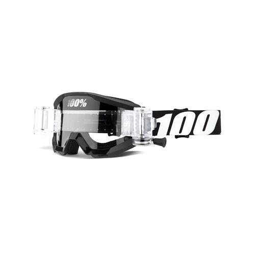 100% Strata Junior Mud Goggles - Outlaw With Clear Lens