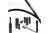 CAPGO SHIFT CABLE SET - BL 1X LONG (REAR) MTB Black