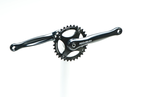 Middleburn RS8 X Type Mono 4arm Chainset With Black Ring