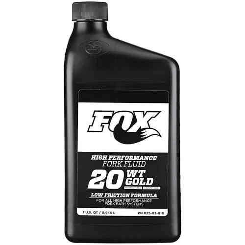 Fox Forx Suspension Oil Fluid 20wt. Gold 946ml / 32oz