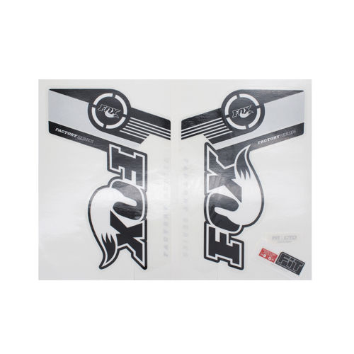 Fox Fork Decal 36 B/W Factory Series Stickers