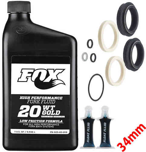 Fox 34mm Fork Service Kit Gold Oil