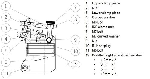 Giant Propel Seatpost - Seat Pin Body Clamp Full Set Bolt