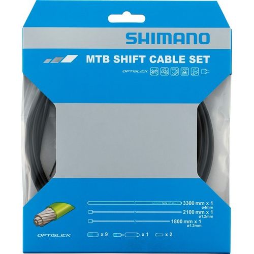 Shimano XT M8000 MTB gear cable set OPTISLICK coated inners black