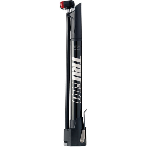 Truflo Minitrack pump 2 stage barrel with foot plate and gauge Black