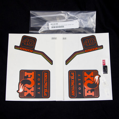 FOX Decal Kit: 2016, 40, Factory Series, Orange Logo