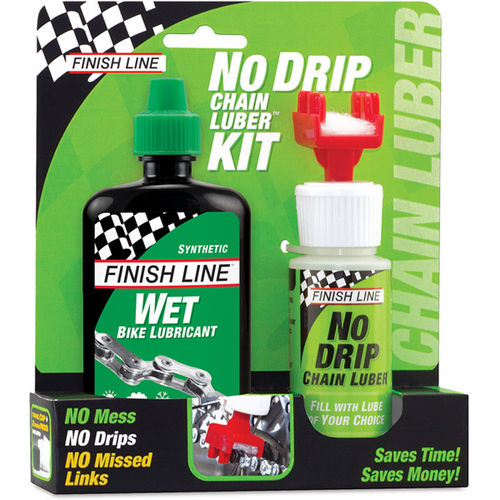 Finish Line Chain Luber Combo (4oz Wet Lube + No Drip Chain Luber)