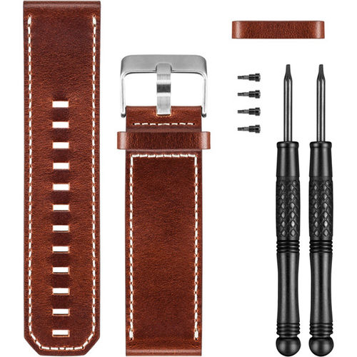Garmin Fenix 3 Brown Leather Watch Band For All Models