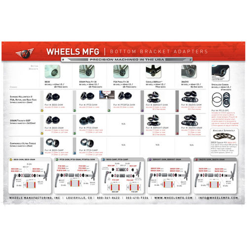 Wheels Manufacturing 386Evo to SRAM Crank Axle Shims