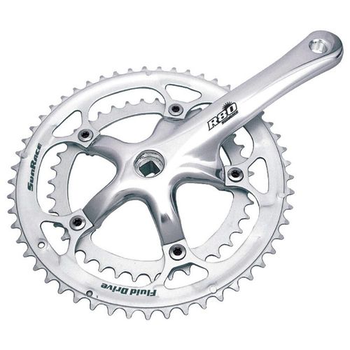 SunRace FCR818 Road Crankset 39/53T and 42/52T chainrings