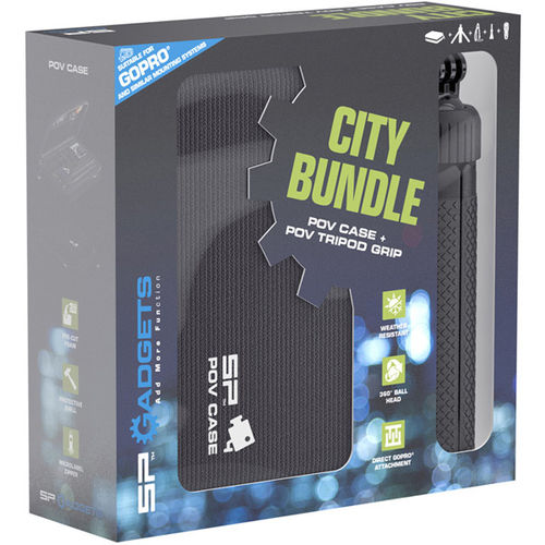 SP Gadgets City Bundle POV Case DLX and POV Tripod Grip for Action Cameras