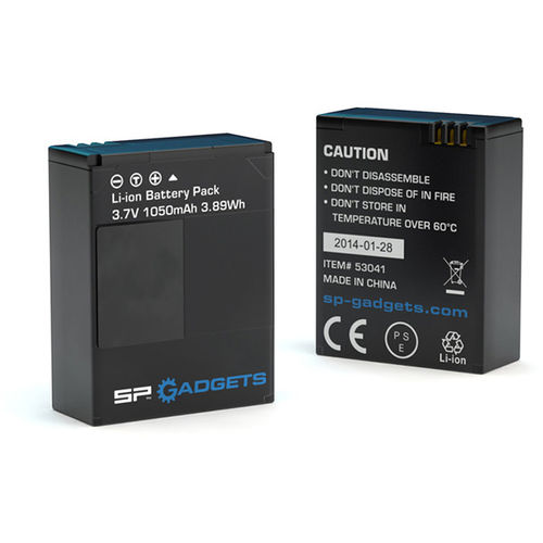 SP Gadgets Replcaement Batteries for GoPro Hero3 and 3+ - 2 Pack