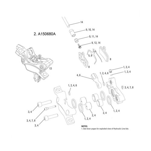Avid Caliper Piston Kit Code/Code R 11-15 (Pressure Foot) - 1pcs