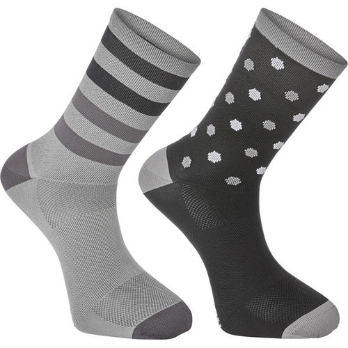 Madison Sportive Long Sock Twin Pack - Hex Dots