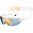 Madison Recon Glasses 3 Lens Pack - Gloss White/Fire Mirror Amber & Clear Lenses