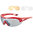 Madison Recon Glasses 3 Lens Pack - Gloss Red/Silver Mirror Amber & Clear Lenses