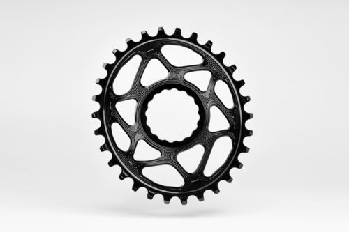 Absolute Black MTB Oval RaceFace Cinch Direct Mount Chainring - 6mm Offset
