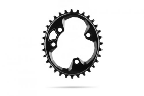 Absolute Black MTB Oval Rotor Chainring - 76BCD