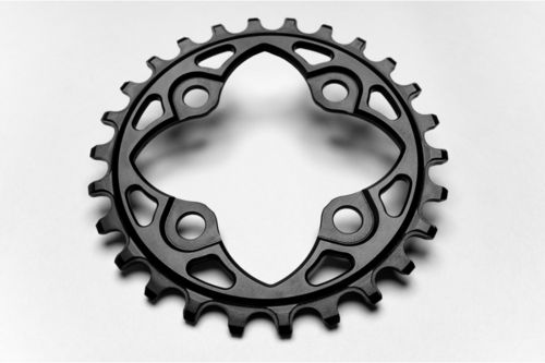 Absolute Black MTB Round Chainring - 104 & 64BCD