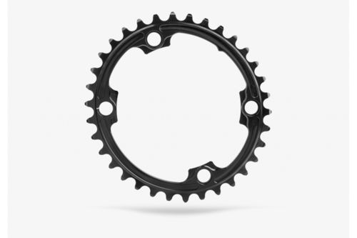 Absolute Black Road Oval Shimano Chainring - 110BCD