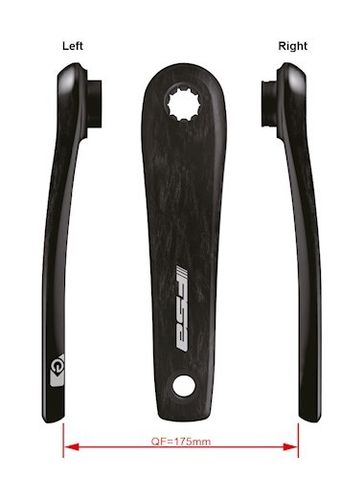 FSA Bosch E-Bike Carbon Chainset - Black, CK-701/IS