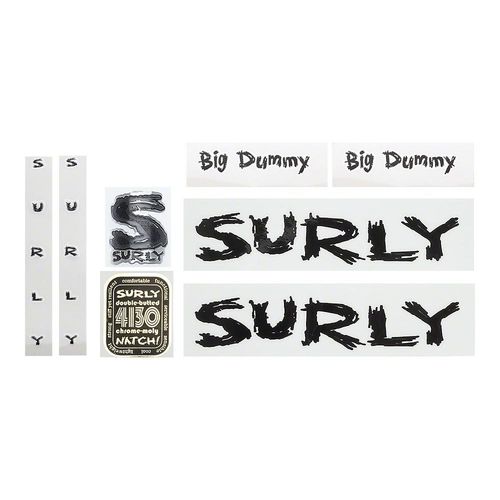 Surly Frame Decal Kit, Big Dummy - Complete inc. Headtube Badge
