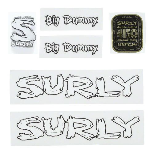 Surly Frame Decal Kit, Big Dummy - Complete inc. Headtube Badge