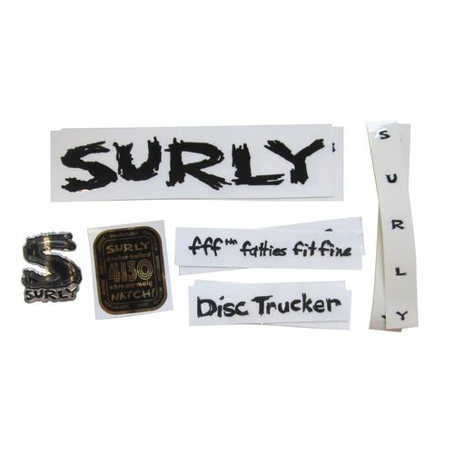 Surly Frame Decal Kit, Disc Trucker - Complete inc. Headtube Badge