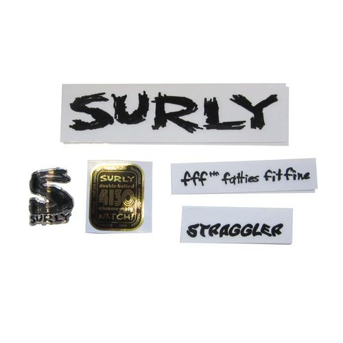 Surly Frame Decal Kit, Straggler - Complete inc. Headtube Badge
