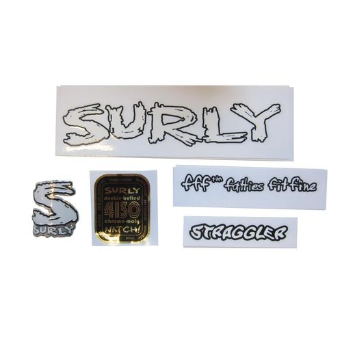 Surly Frame Decal Kit, Straggler - Complete inc. Headtube Badge