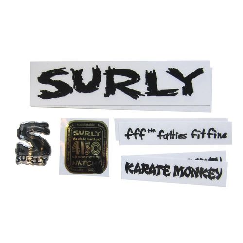Surly Frame Decal Kit, Karate Monkey - Complete inc. Headtube Badge