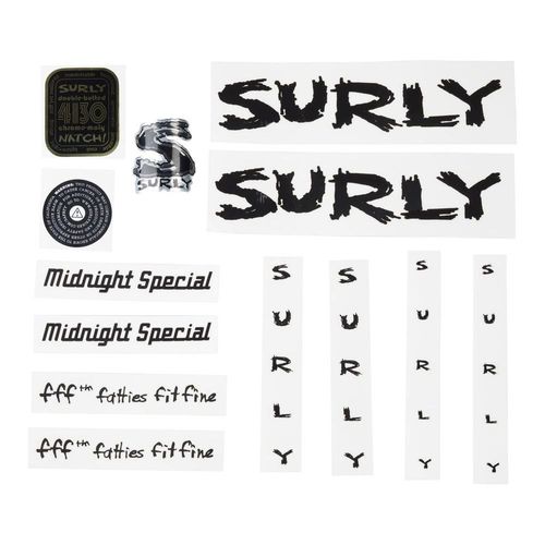 Surly Frame Decal Kit, Midnight Special - Complete inc. Headtube Badge