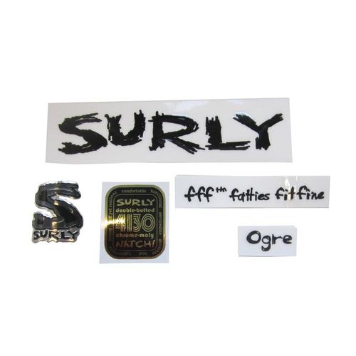 Surly Frame Decal Kit, Ogre - Complete inc. Headtube Badge