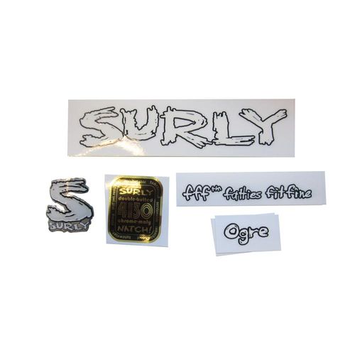 Surly Frame Decal Kit, Ogre - Complete inc. Headtube Badge