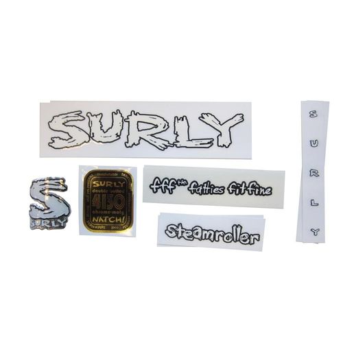 Surly Frame Decal Kit, Steamroller - Complete inc. Headtube Badge