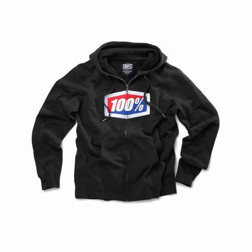 100% Official Zip Hooded Sweatshirt
