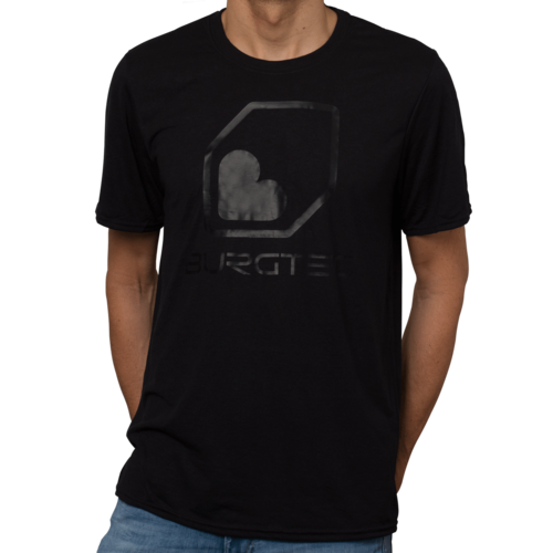 Burgtec Black on Black Logo Tech T-Shirt