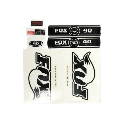 Fox Fork 40 RC2 FIT B/W OE Decal Kit Black 2011