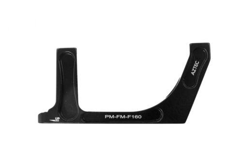 Aztec Adapter for post type caliper to flatmount fork, 160mm front