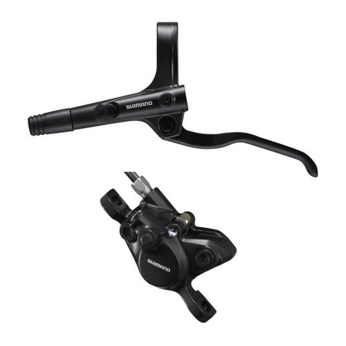 Shimano BR-MT200 / BL-MT200 bled brake lever/post mount calliper, black