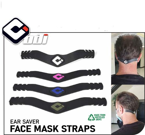 ODI Face Mask Straps Black / Pink (pack of 5)