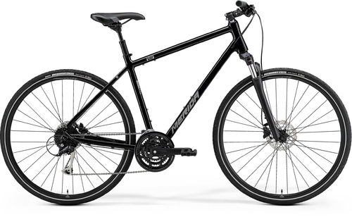 Merida Crossway 100 Black/Silver Hybrid Bike