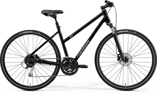 Merida Crossway 100 Black/Silver Women's Hybrid Bike