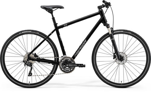 Merida Crossway 300 Black/Silver Hybrid Bike 2021