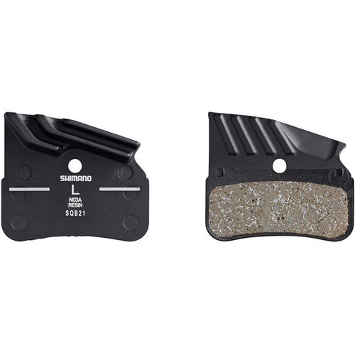 Shimano N03A disc pads and spring, alloy backed with cooling fins